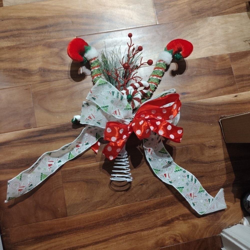 Dr. Seuss Festive Red and Green Tree Topper